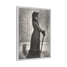 Georges Seurat's Woman Strolling (1884)