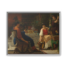 Preparations for the Festivities (The Floral Wreath) (1866) by Sir Lawrence Alma Tadema - NOMADEN ART GALLERY