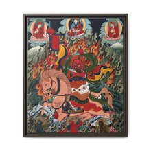 Tse Mara , a form of Dharmapala (protector of teachings), guardian of the Samye Monastery. Gouache painting by a Tibetan artist - NOMADEN ART GALLERY