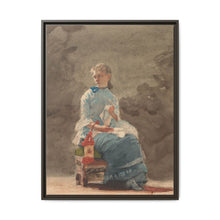 Young Woman Sewing (1876) by Winslow Homer - NOMADEN ART GALLERY