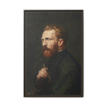 Framed Matte Canvas Wall Art - Vintage Portrait of Artist - NOMADEN ART GALLERY