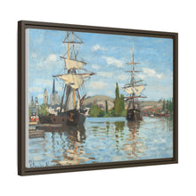 Ships Riding on the Seine at Rouen (1872–1873) by Claude Monet - NOMADEN ART GALLERY