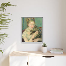 La mujer con el gato de Pierre-Auguste Renoir (c. 1875)