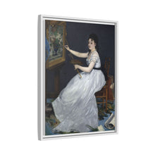 Retrato de Eva Gonzalés en el taller Manets (1870) de Edouard Manet
