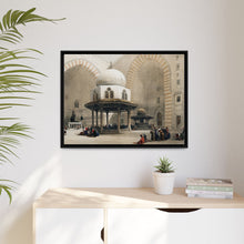 Mosque of Sultan Hassan Cairo illustration by David Roberts (1796–1864) - Framed Wall Art
