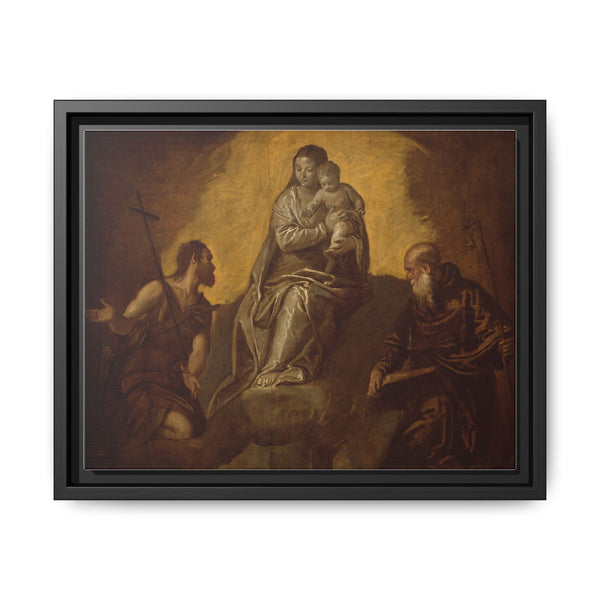 Virgin and Child with Saints John the Baptist and Anthony Abbot by Follower of Paolo Veronese - NOMADEN ART GALLERY
