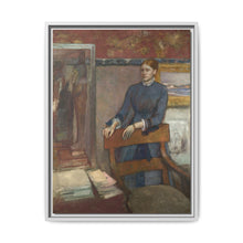 Hélène Rouart in her Father's Study (1886) by Edgar Degas - NOMADEN ART GALLERY