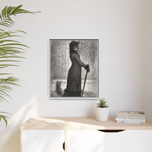 Georges Seurat's Woman Strolling (1884)