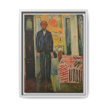 Self-Portrait Between the Clock and the Bed (1940-1943) by Edvard Munch - NOMADEN ART GALLERY