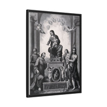 Saint Mary (the Blessed Virgin) with the Christ Child and Saint Antony of Padua, Saint Francis of Assisi, Saint Catherine of Alexandria, Saint John the Baptist and angels.