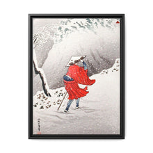 Snowy Evening on a Mountain Path print in high resolution by Hiroaki Takahashi (1871–1945) - NOMADEN ART GALLERY