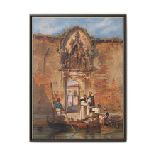 Monks Buying Fish before the Portal of the Madonna della Misericordia (1855) by Ludwig Johann Passini - NOMADEN ART GALLERY