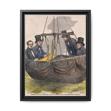 Four men in the basket of a balloon by Mayall. - NOMADEN ART GALLERY
