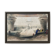 Ancient Egypt Art Print: Edfou Temple Portico View by David Roberts - Wall Art Canvas Print - NOMADEN ART GALLERY