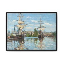 Ships Riding on the Seine at Rouen (1872–1873) by Claude Monet - NOMADEN ART GALLERY