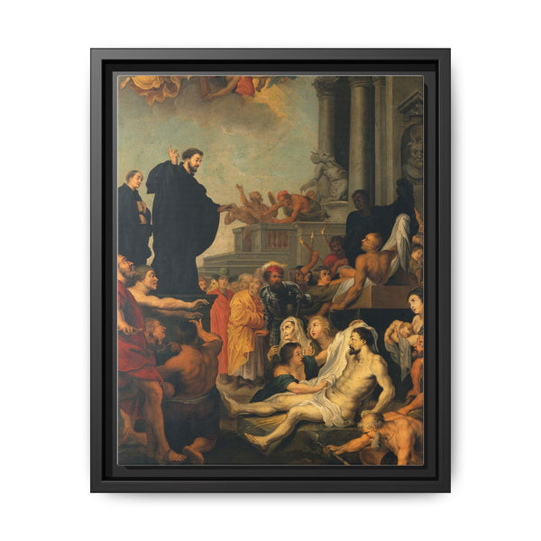 Saint Francis Xavier preaching and healing. Oil painting after Peter Paul Rubens. - NOMADEN ART GALLERY