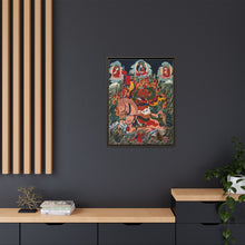 Tse Mara , a form of Dharmapala (protector of teachings), guardian of the Samye Monastery. Gouache painting by a Tibetan artist