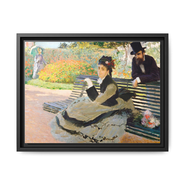 Camille Monet (1847–1879) on a Garden Bench (1873) by Claude Monet - NOMADEN ART GALLERY