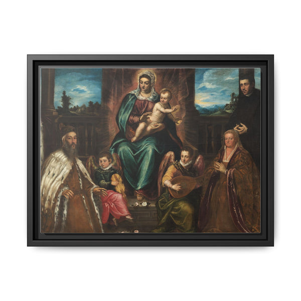 Doge Alvise Mocenigo and Family before the Madonna and Child (c. 1575) by Jacopo Tintoretto - NOMADEN ART GALLERY