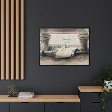 Ancient Egypt Art Print: Edfou Temple Portico View by David Roberts - Wall Art Canvas Print