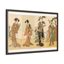 Kabuki actors, Japanese man painting by G.A. Audsley-Japanese illustration from our own original 1884 edition of The Ornamental Arts Of Japan. - NOMADEN ART GALLERY