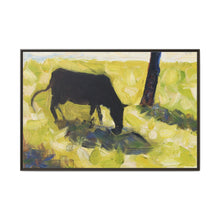 Black Cow in a Meadow (ca. 1881) by Georges Seurat - NOMADEN ART GALLERY