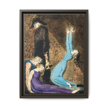 Man supporting a supine woman, an aged man with bell, and a woman in a blue dress raising arms illustration from Europe: a Prophecy by William Blake (1752-1827) - NOMADEN ART GALLERY