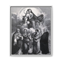 The Virgin and Child with Saint Geminianus of Modena, Saint Peter, Saint Paul and Saint Antony of Padua. Lithograph by F. Hanfstaengl after B. Ramenghi, il Bagnacavallo. - NOMADEN ART GALLERY