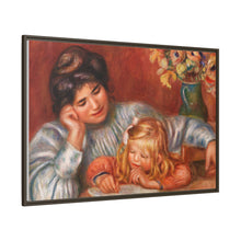 Lección de escritura (La Leçon d'écriture) (1905) de Pierre-Auguste Renoir. 