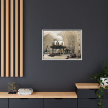 Mosque of Sultan Hassan Cairo illustration by David Roberts (1796–1864) - Framed Wall Art