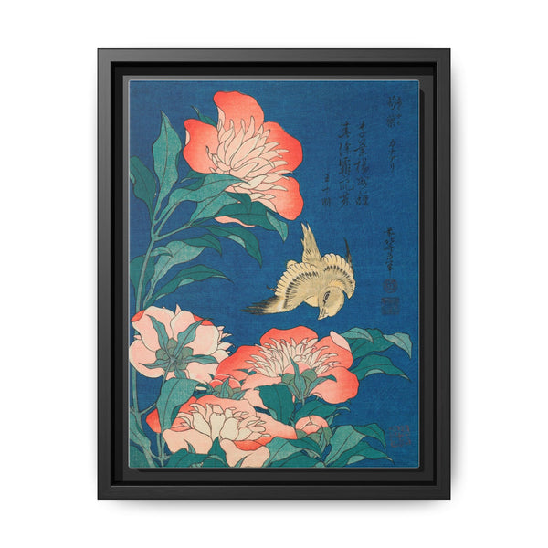 Katsushika Hokusai's peonies and canary (1834) - NOMADEN ART GALLERY