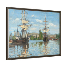 Ships Riding on the Seine at Rouen (1872–1873) by Claude Monet - NOMADEN ART GALLERY