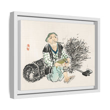 Smoking farmer with branches by Kōno Bairei (1844-1895)