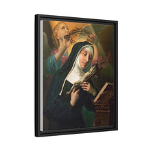 Female Saint Holding Crucifix with Crown of Thorns