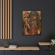 Saint Katherine of Alexandria before the Roman Emperor by Nicolás Solano