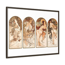 Alphonse Maria Mucha's The Seasons (1897). Famous Art Nouveau artwork