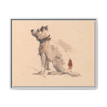 A Terrier, Sitting, Facing Left - NOMADEN ART GALLERY