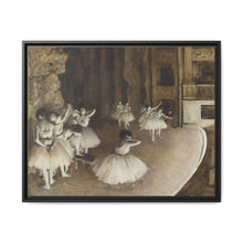Ballet Rehearsal on Stage (1874) by Edgar Degas - NOMADEN ART GALLERY