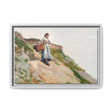 Girl Carrying a Basket (1882) by Winslow Homer - NOMADEN ART GALLERY