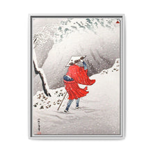 Snowy Evening on a Mountain Path print in high resolution by Hiroaki Takahashi (1871–1945) - NOMADEN ART GALLERY