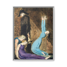 Man supporting a supine woman, an aged man with bell, and a woman in a blue dress raising arms illustration from Europe: a Prophecy by William Blake (1752-1827) - NOMADEN ART GALLERY