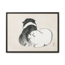 Black and white puppies by Kōno Bairei (1844-1895). - NOMADEN ART GALLERY