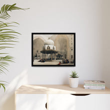 Mosque of Sultan Hassan Cairo illustration by David Roberts (1796–1864) - Framed Wall Art