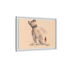 A Terrier, Sitting, Facing Left