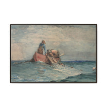 Hauling in the Nets (1887) by Winslow Homer - NOMADEN ART GALLERY