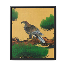 Pine and Eagle, a traditional portrait of a charismatic Japanese eagle by Kano Tanyu (1602-1674) - NOMADEN ART GALLERY