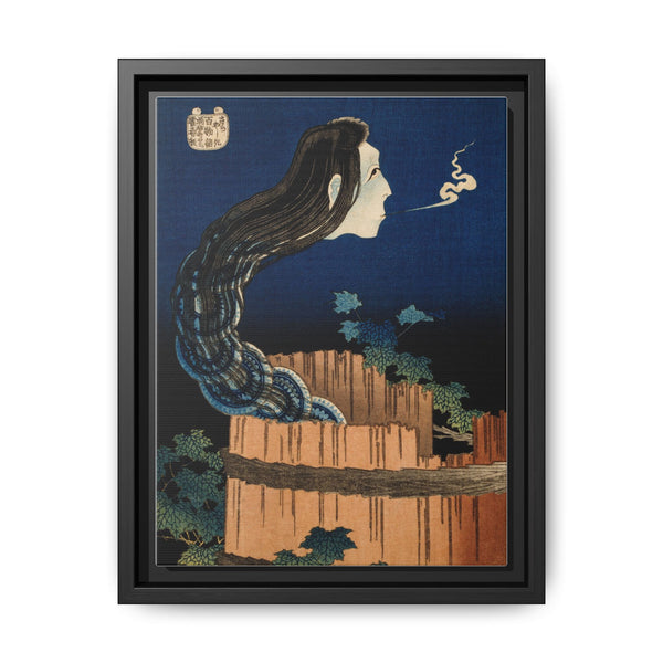 The Plate Mansion by Katsushika Hokusai (1760-1849), a traditional Japanese Ukyio-e style illustration of traditional Japanese folklore ghost, Okiku - NOMADEN ART GALLERY