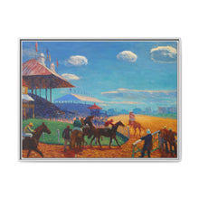 Race Track (1908–1909) vintage painting by William James Glackens - NOMADEN ART GALLERY