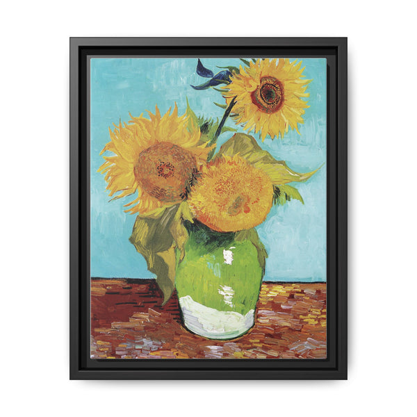Vincent van Gogh's Vase with Three Sunflowers (1888) - NOMADEN ART GALLERY