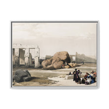 Fragment of the Great Colossi at the Memnonium Thebes illustration by David Roberts (1796–1864) - NOMADEN ART GALLERY